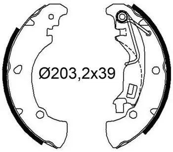 Valeo Bremsbackensatz Hinterachse (564250)