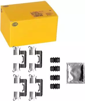 Hella Montagesatz Bremsbel&auml;ge vorne, 9-tlg. (8DZ 355 206-411)
