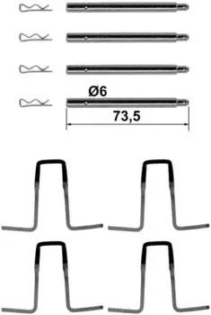 ATE Zubeh&ouml;rsatz Scheibenbremsbelag (13.0460-0911.2)