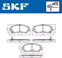 SKF Bremsbelagsatz, Scheibenbremse VKBP 80108 A