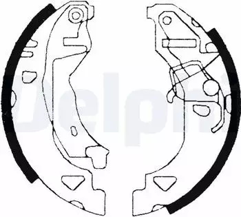 Delphi Bremsbackensatz Hinterachse (LS1682)