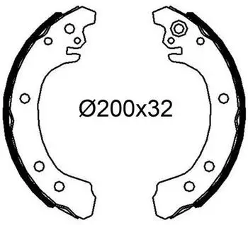 Valeo Bremsbackensatz hinten Toyota Corolla (564339)