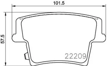 Magneti Marelli Bremsbelagsatz Scheibenbremse Hinterachse (363700411040)