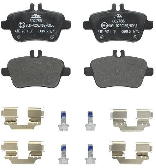 ATE Bremsbeläge mit Zubehör hinten für Mercedes-Benz SLC CLA (13.0460-2786.2)