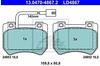 ATE Bremsbeläge vorne für Alfa Romeo 159 Spider Brera (13.0470-4867.2)