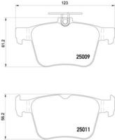 Brembo Bremsbelagsatz, Scheibenbremse XTRA LINE P 85 124X