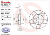 Brembo Bremsscheibe XTRA LINE - Max 09.B355.75