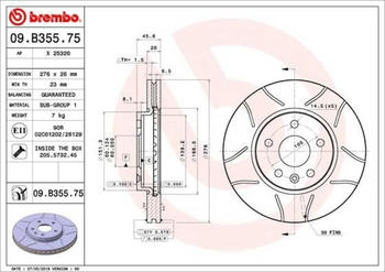 Brembo 09.B355.75