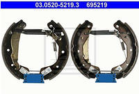 ATE Bremsbackensatz Original ATE TopKit 03.0520-5219.3