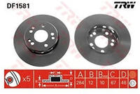 TRW Bremsscheibe DF1581