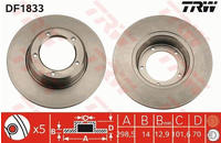 TRW Bremsscheibe DF1833