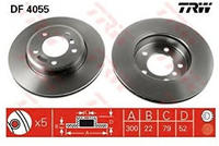 TRW Bremsscheibe DF4055