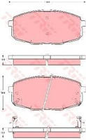 TRW Bremsbelagsatz, Scheibenbremse COTEC GDB3342