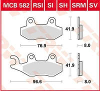 TRW Bremsbelagsatz, Scheibenbremse Organic Allround MCB582