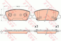 TRW Bremsbelagsatz, Scheibenbremse COTEC GDB3582