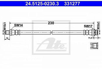 ATE 24.5125-0230.3 Bremsschlauch