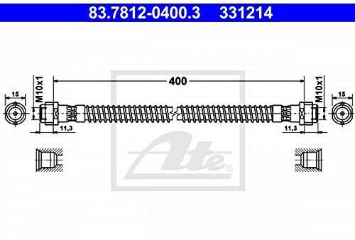 ATE 83.7812-0400.3 Bremsschlauch