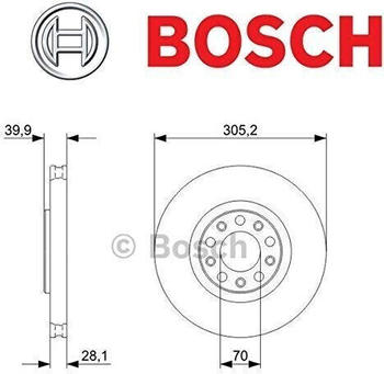 Bosch Bremsscheibe belüftet vorne rechts links für Alfa Romeo 159 (0 986 479 293)