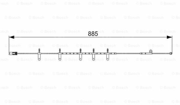 Bosch Warnkontakt Bremsbeläge vorne für Mini Mini (1 987 473 015)