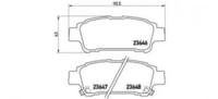 Brembo Bremsbeläge hinten für Toyota Avensis Verso Previa II Sienna (P 83 056)