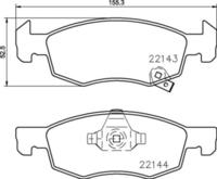 Brembo Bremsbelagsatz, Scheibenbremse PRIME LINE P 59 084