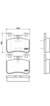 Brembo Bremsbeläge vorne für Citroen Saxo 106 I AX (P 61 059)