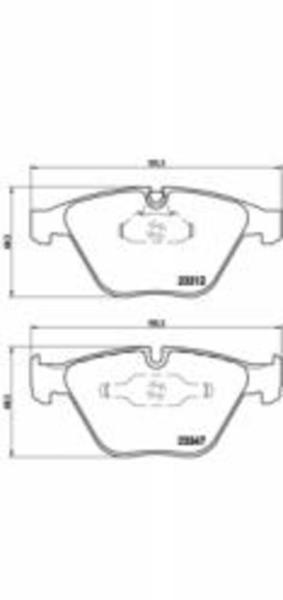 Brembo Bremsbeläge vorne für BMW 3 1 Scheibenbremsbelagsatz (P 06 046)