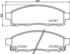 Brembo Bremsbeläge vorne für Mitsubishi L200 / Triton Fiat Fullback (P 54 055)