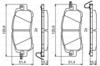 Bosch Bremsbeläge vorne für Mazda 2 Scheibenbremsbelagsatz (0 986 494 832)