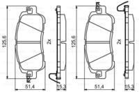 Bosch Bremsbelagsatz, Scheibenbremse 0 986 494 832