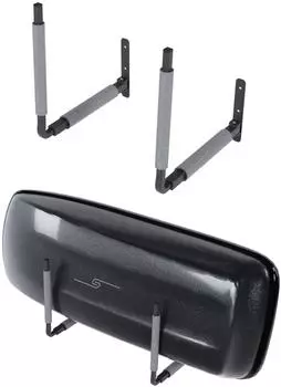 QLS BOX1 Wandhalterung für Dachbox verstellbar 33-57cm, grau (08569)