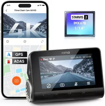 70mai A810S Dashcam 4K HDR, GPS, WLAN (DR2830)