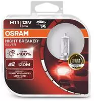 Ams-Osram Gl&uuml;hlampe, Fernscheinwerfer NIGHT BREAKER&reg; SILVER 64211NBS-HCB