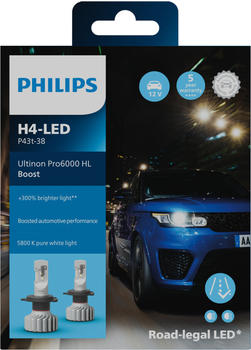 Philips Ultinon Pro6000 Boost H4-LED (11342U60BX2)