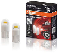 OSRAM Auto-Lampe Night Breaker, 5700 Kelvin, W5W, 12 V / 1 Watt, Positions- &