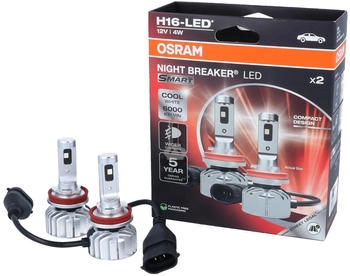 Osram Night Breaker Smart Nebelscheinwerfer H16 LED 2 Stück (64219DWNBS-2H)