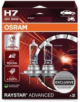 Osram - Scheinwerferlampe H7 Raystar Advanced 2.0 2 St&uuml;ck Scheinwerferlampe
