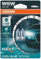 Osram Automotive 4062172394710 Signal Leuchtmittel COOL BLUE INTENSE W5W 5W 12V