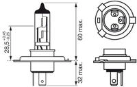 Bosch Gl&uuml;hlampe, Fernscheinwerfer Plus 120 Gigalight DBL 1 987 301 425