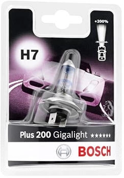 Bosch H7 Plus 200 Gigalight Lampe 12 V 55 W PX26d 1 St&uuml;ck (1987301145)