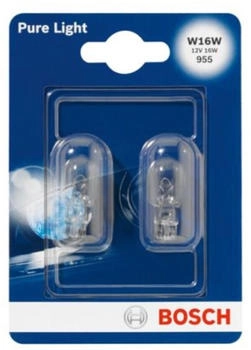 Bosch W16W Pure Light Fahrzeuglampen 12 V 16 W W2,1x9,5d 2 St&uuml;cke (1987301049)