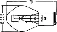 Hella Gl&uuml;hlampe, Hauptscheinwerfer HEAVY DUTY 8GD 002 084-251
