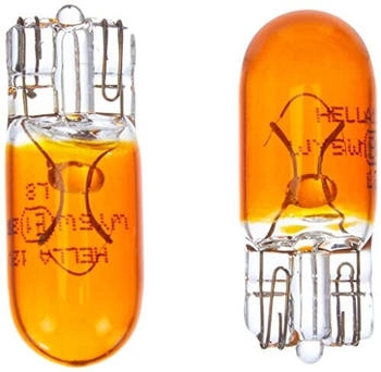 Hella 8GP 003 594-543 Glühlampe WY5W Standard 12V 5W Sockelausführung: W2,1x9,5d Blister Menge: 2