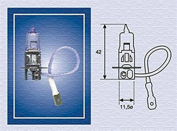 Magneti Marelli 002554100000 Glühlampen H3 24V 70W standard 24V