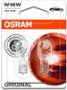 Glühlampe Sekundär OSRAM W16W Standard 12V/16W, 2 Stück
