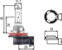 Hella Gl&uuml;hlampe, Fernscheinwerfer STANDARD 8GH 008 358-121