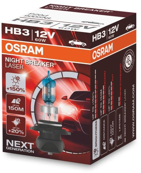 Osram Night Breaker Laser HB3 Next Gen (9005NL)