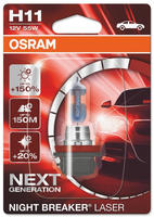 Osram 404207015, Osram H11 Pgj19-2 12v-55w Night Breaker Laser Blister Bulb...