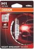 Osram Auto 64150NBS-01B Halogen Leuchtmittel Night Breaker Silver H1 55W 12V