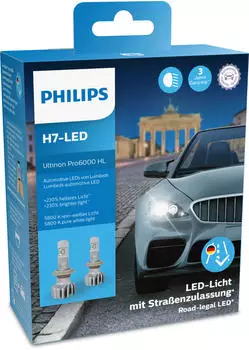 Philips Ultinon Pro6000 HL H4-LED (11972U6000X2)
